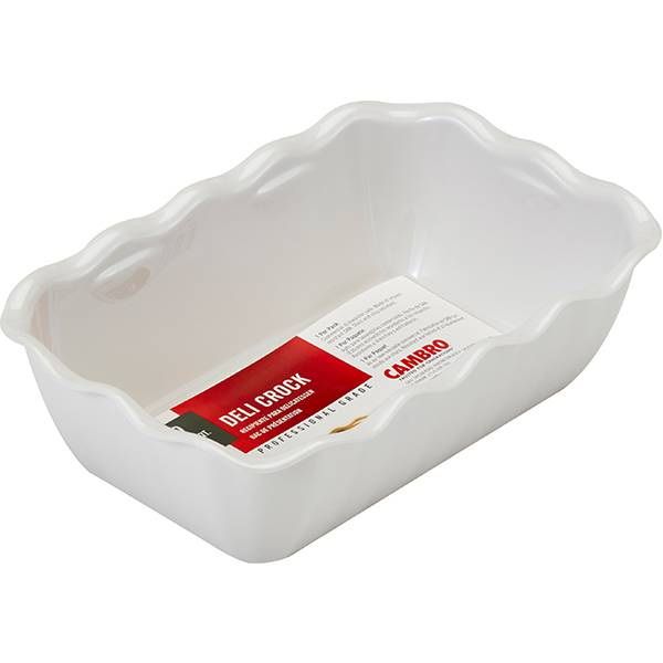 Салатник Cambro DC5 148 прямоугольный, 260x175x80 мм, 2000 мл, белый артикул DC5 148