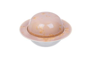 Блюдо для подачи Royal Charm Frost 250 мл, D 160 мм, H 100 мм, коричневый артикул ZH407-Y192/B