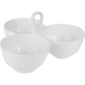 Емкость для закусок KunstWerk Paula белая 250 мл, L 205 мм, B 205 мм, H 120 мм артикул A3939