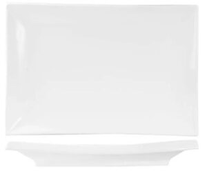 Блюдо для суши KunstWerk Paula белое L 255 мм, B 177 мм, H 19 мм артикул A2528