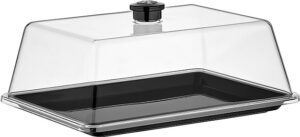 Поднос для выкладки Gastroplast GFT-16/B 270х210 мм поликарбонат, черный (крышка арт. 76834) артикул 76851