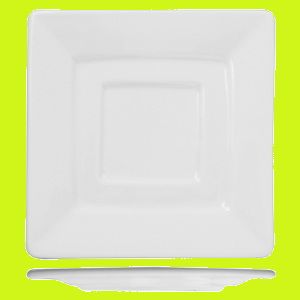 Блюдце KunstWerk Paula белое L 132 мм, B 132 мм, H 16 мм артикул A6712