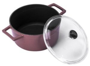 Кастрюля LAVA GLAZE SERIES 4,49 л, D 240 мм, H 125 мм фиолетовая артикул LV Y TC 24 K3 P