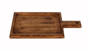 Доска для подачи Luxstahl «Foxwoodrus» 180х360мм дуб, легкий обжиг артикул 9406