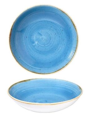 Тарелка CHURCHILL Stonecast Cornflower Blue 1130 мл, D 248 мм артикул SCFSEVB91