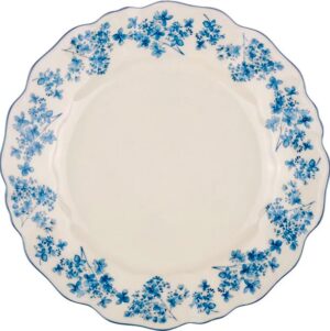 Тарелка KunstWerk Fiori D 270 мм, слоновая кость, синий артикул CT010F03540-XB/03015817