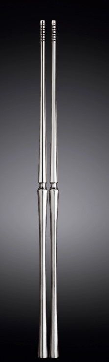 Палочки Wilmax Diva серебряные L 230 мм (на блистере) артикул WL-999515/2B