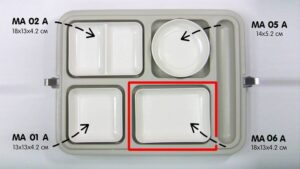 Емкость Kocateq MA06A 18*13*4,2 см с крышкой для термоконтейнера CH1L артикул