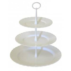 Этажерка стеклянная Arcoroc Trianon d19/24/31 см 3-х ярусная артикул 80207