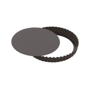 Форма кондитерская Paderno D 200 мм, H 25 мм, съемное дно, антипригарное покрытие, черный артикул 47712-20