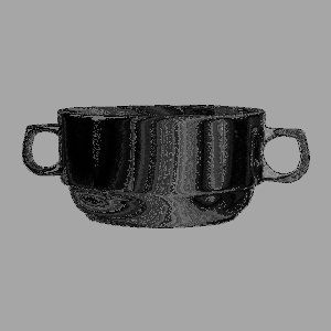 Бульонница G.BENEDIKT Praha 330 мл, d100 мм, h60 мм, 140х100 мм фарфор белый артикул PRA1133