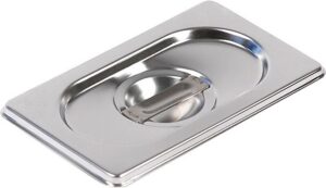 Крышка к гастроемкостям Kitchen Muse GN 1/9 нерж.сталь, с ручкой артикул 819-L