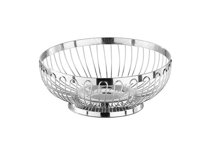 Корзина для хлеба APS сталь нерж., металлич., D 20,5, H 8,5 см артикул 30220