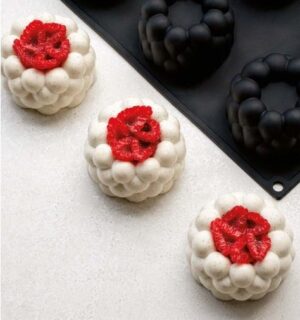 Форма кондитерская 3D PAVONI Pavoflex "Nuage" L 400 мм, B 300 мм, H 45 мм (ячейка d75мм h45мм) артикул PX4392