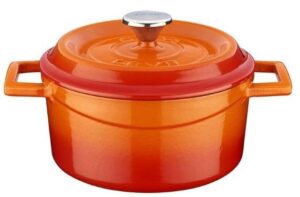 Кокотница LAVA TRENDY SERIES 0,53 л, D 120 мм, H 70 мм оранжевая артикул LV Y TC 12 K2 O