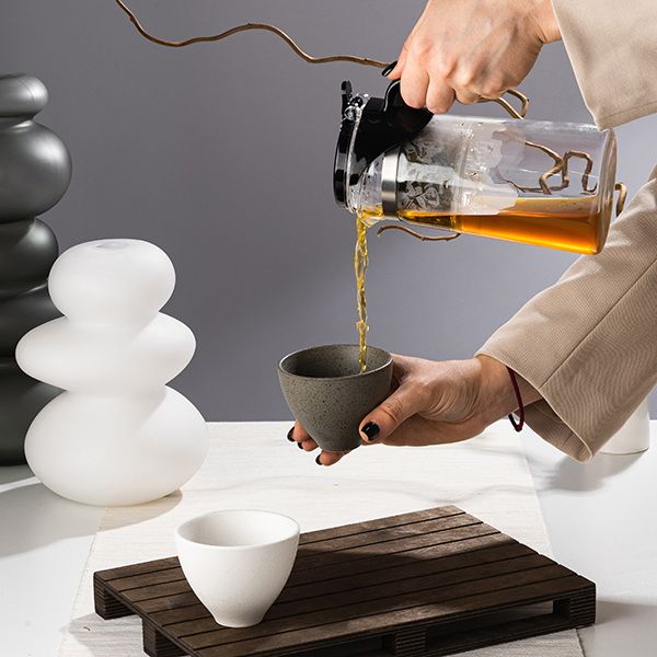 Чайник заварочный ProHotel Гунфу SAG-10 750 мл, D 90 мм, H 190 мм, с фильтром, термост.стекло артикул 3150825