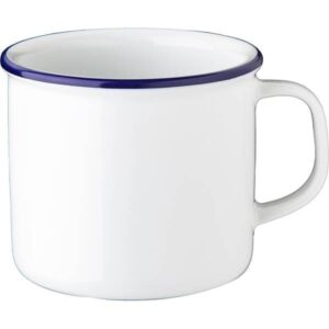 Кружка G.BENEDIKT Retro Kante Blau 250 мл с декором, фарфор белый, синий артикул REB0625.X9132