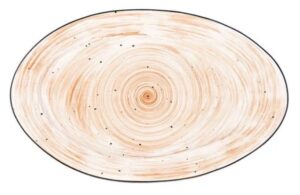 Блюдо KunstWerk Pastoral оранжевое L 325 мм, B 200 мм, H 25 мм артикул P5226233-SH113