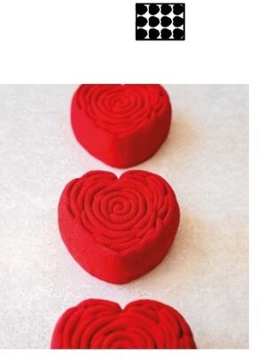 Форма кондитерская 3D PAVONI Pavoflex "Je Taime" L 300 мм,B 400 мм артикул PX4390S