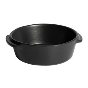 Форма для запекания и подачи Emile Henry 550 мл, D 150 мм, H 50 мм, с ушками черная артикул 063114