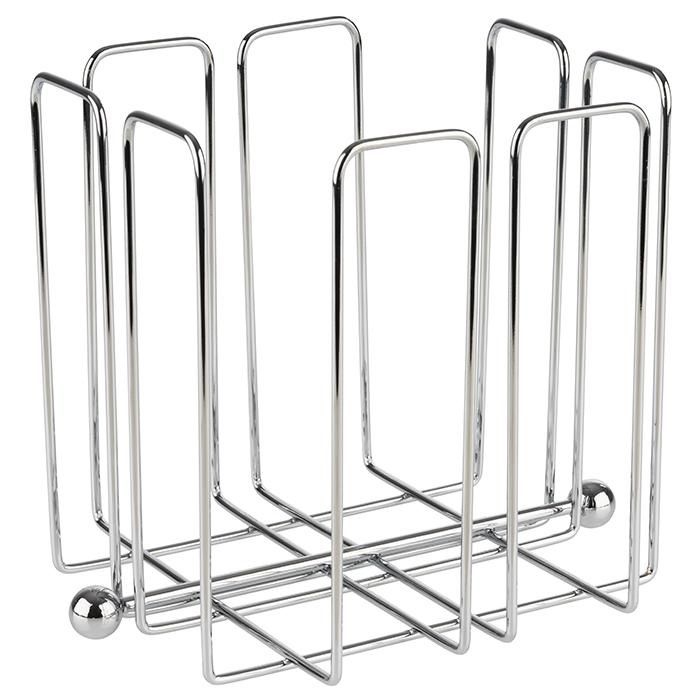 Салфетница APS горизонтальная нерж. (салфетки 33 x 33 см) с держат., 19 x 19 x 19 см /1/ артикул 11765