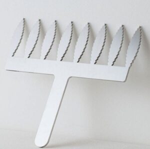 Трафарет кондитерский для декора Martellato 20FH02L FEATHER COMB L 250 мм, B 200 мм, H 80 мм артикул 20FH02L