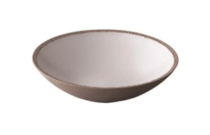 Салатник Studio Raw 1350 мл, D 245 мм, H 60 мм, серый, белый артикул RD18545