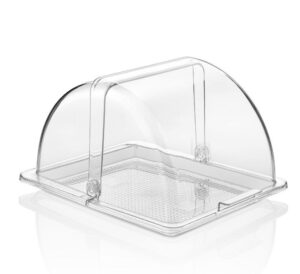 Крышка для подносов Gastroplast Roll-Top GFM-12 GN1/2 325х265 мм, H 185 мм поликарбонат, прозрачный артикул 76829