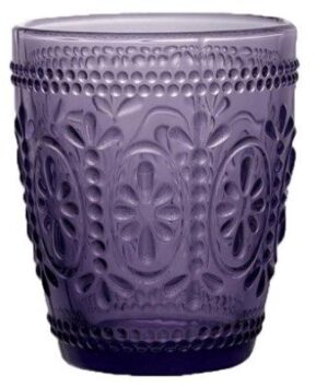 Стакан для воды и сока MACO Flower5P фиолетовый 250 мл, H 100 мм артикул 366739