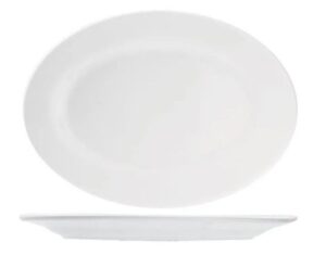 Блюдо KunstWerk Paula белое L 410 мм, B 260 мм, H 30 мм артикул A0794