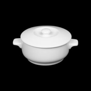 Горшочек для запекания с крышкой Corone White 450 мл, D 120 мм артикул фк0111