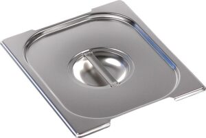 Крышка к гастроемкостям Kitchen Muse GN 1/2 нерж.сталь, с ручкой артикул 812-L