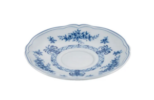 Блюдце Le CoQ Neos Anthiros D 120 мм, H 20 мм, белый, синий артикул LNAN032BL152120