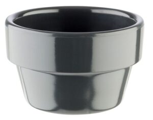 Соусник APS Flower Pot черный 40 мл, D 60 мм, H 35 мм артикул 84472