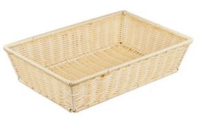 Корзина плетеная ProHotel 3375/A01 425х280х100 мм, полиротанг, бежевый артикул 4082060