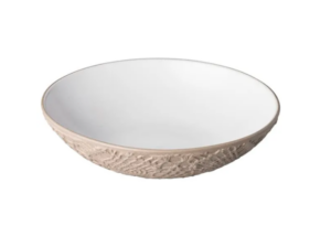 Салатник Studio Raw 1350 мл, D 240 мм, H 60 мм, серый, белый артикул RD18550