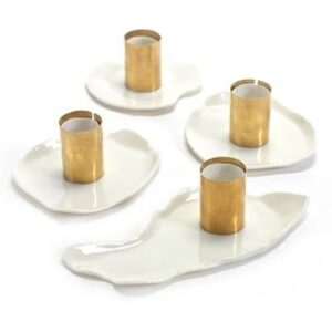 Подсвечник Serax D80 мм, H35 мм фарфор медь артикул B6915146