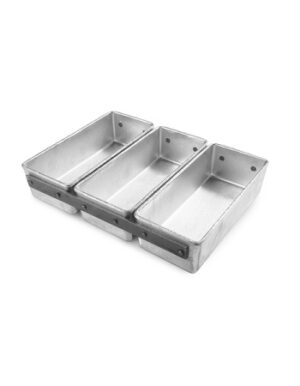 Форма хлебная Noname 205х92 мм, H 60 мм, 3х -секционная артикул