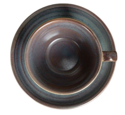 Чайная пара Corone Terra сине-коричневая 300 мл артикул фк1520