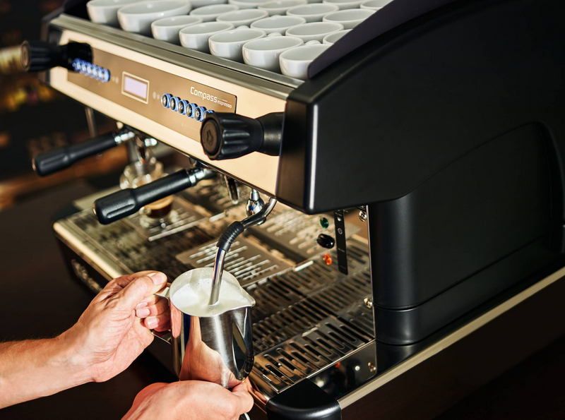 Кофемашина рожковая автоматическая FIAMMA Compass 2 DB TC White (2 высокие группы, двойной бойлер)