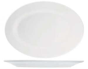 Блюдо KunstWerk Paula белое L 260 мм, B 170 мм, H 16 мм артикул A0791