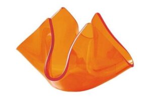 Подсвечник Bdk Flower D 50 мм, L 105 мм, B 105 мм, H 85 мм, оранжевый артикул 610904