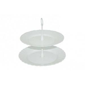 Этажерка стеклянная Arcoroc Trianon d24/27 см 2-х ярусная артикул 80102