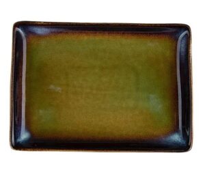 Блюдо Corone Verde сине-зеленое L 228 мм, B 162 мм артикул фк0715