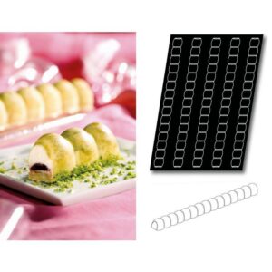 Форма силиконовая Paderno Гусеница 5 ячеек 495x40x36 мм, 450 мл, 600х400 мм артикул 47740138