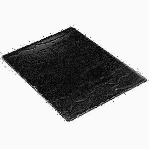 Блюдо для подачи REVOL Basalt L 400 мм, B 300 мм, H 7 мм, черное артикул 640598