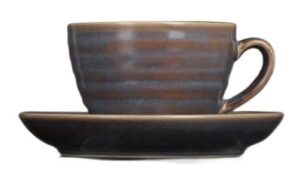 Чайная пара Corone Terra сине-коричневая 300 мл артикул фк1520