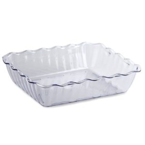 Салатник Cambro с декоративными бортами прямоугольный, прозрачный, 33,5 x 26,5 x 8 см, 4600 мл артикул DC10 152