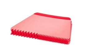 Шпатель кондитерский Paderno 216х128 мм, с зубчатым краем, 10 шт артикул 47621-08