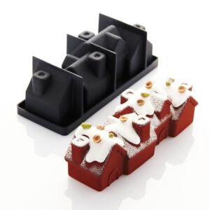 Форма кондитерская 3D PAVONI Pavocake "Chalet" 1230 мл, L 250 мм, B 83 мм, H 90 мм артикул KE078S